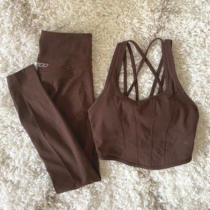 LORNA JANE CHOCOLATE WORKOUT SET